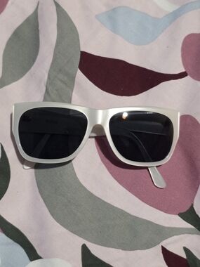 Blinde By Richard Walker White Retro Squared Sunglasses (Prescription)